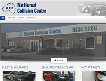 Tablet Screenshot of nationalcollisioncentre.com